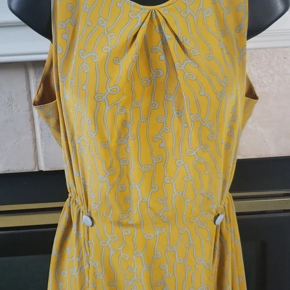 💥4/$20 Anthropology Girls from Savoy Vintage look Silk Dress. Size 8. - Picture 2 of 6